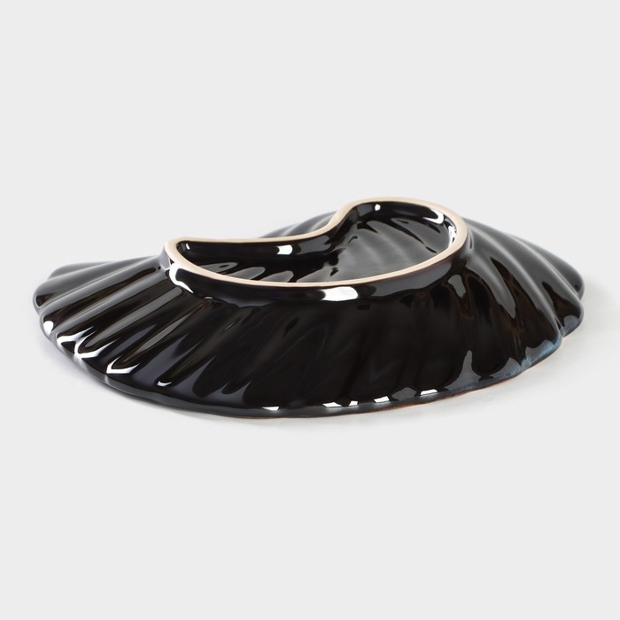 Блюдо керамическое сервировочное &laquo;Ракушка&raquo;, d=20 см