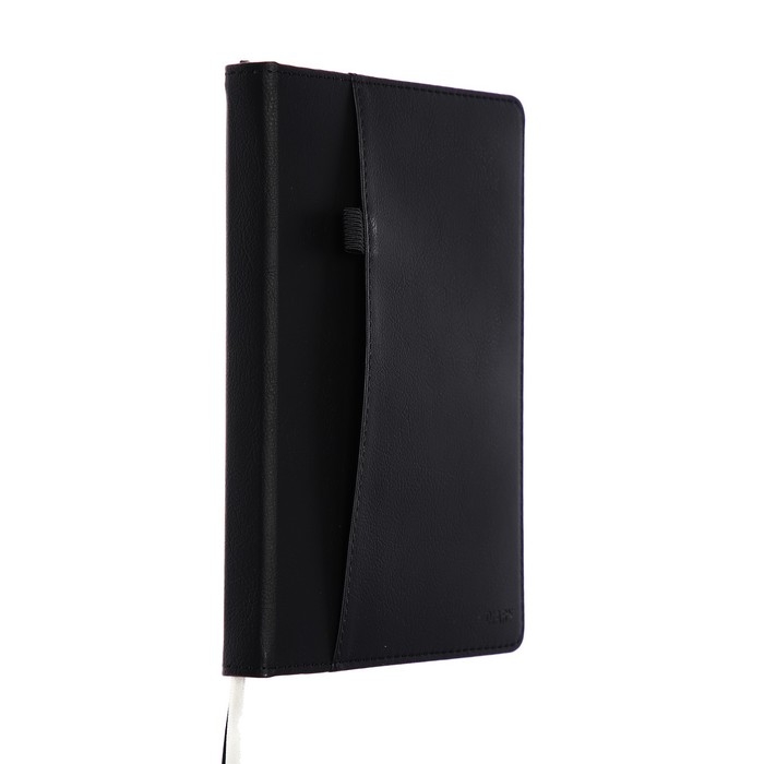 Ежедневник недатированный A5, 160 листов, deVENTE.Klint, твёрдая обложка из искусственной кожи с поролоном, кремовый блок 70 г/м2, чёрный