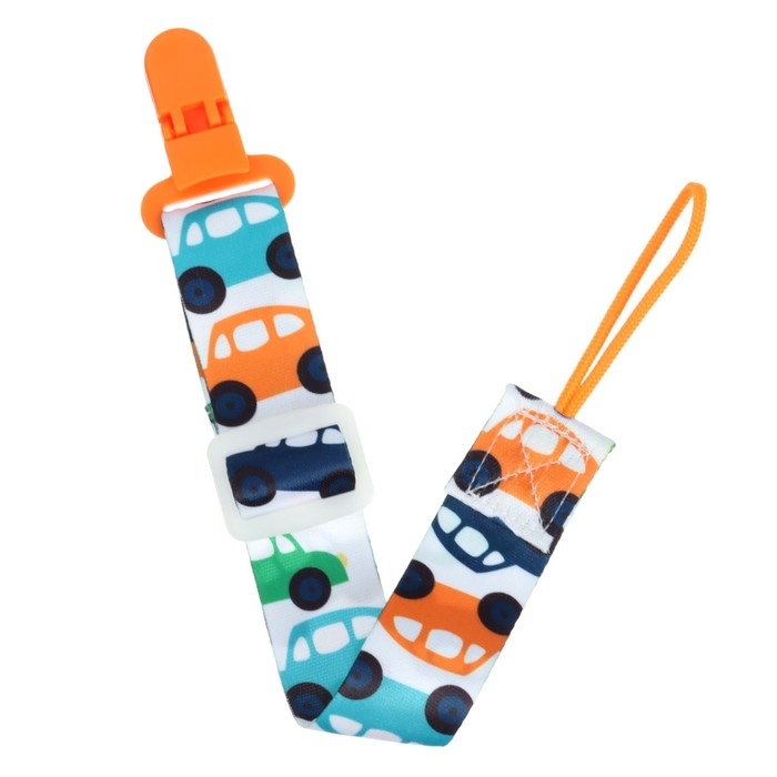 Держатель для соски - пустышки «Машинки», на ленте Держатель для соски - пустышки «Машинки», на ленте