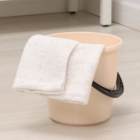 Салфетка - тряпка хозяйственная Доляна, 80&times;100 см, плотность 180 г/м&sup2;, строчка 2,5 мм, с оверлоком, цвет белый