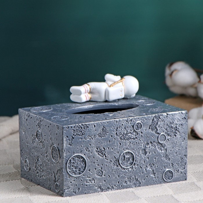 Органайзер для салфеток Органайзер для салфеток "Космонавт" 18х13х13см, серый