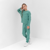 Костюм для девочки (свитшот, брюки) MINAKU цвет оливы, рост 104 см Костюм для девочки (свитшот, брюки) MINAKU цвет оливы, рост 104 см