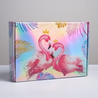 Коробка подарочная складная, упаковка, &laquo;Тропики&raquo;, 30,5 х 22 х 9,5 см