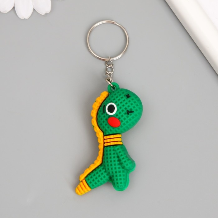 Брелок резина Брелок резина "Вязаный динозаврик" МИКС 5,8х5х2 см