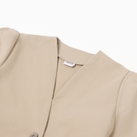 Платье для девочки MINAKU: Jeans collection, цвет бежевый, рост 134 см