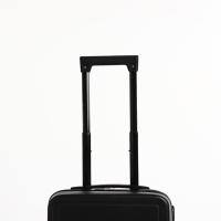 Чемодан детский 32 л (S), отдел на молнии, 4 колеса, цвет чёрный