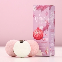 Набор бомбочки для ванны с добавками ЧИСТОЕ СЧАСТЬЕ &laquo;Для тебя&raquo;, 3х40 г, Новый Год