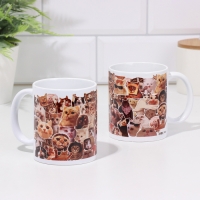 Кружка сублимация "Котики" 320 мл, с нанесением Кружка сублимация "Котики" 320 мл, с нанесением