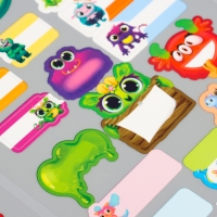 Термобирки для одежды. Набор именных термонаклеек для маркировки детских вещей «Яркие монстрики», 52 шт Термобирки для одежды. Набор именных термонаклеек для маркировки детских вещей «Яркие монстрики», 52 шт