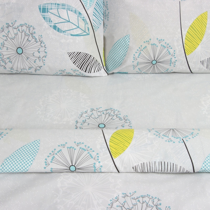 Постельное бельё LoveLife 2 сп Постельное бельё LoveLife 2 сп "Одуванчики" 175х215см, 210х220см, 50х70см-2шт, хлопок, бязь, 125г/м2