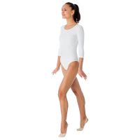 Купальник для гимнастики и танцев Grace Dance, р. 40, цвет белый