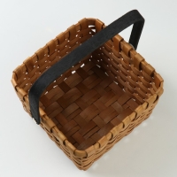 Корзина плетеная, 19 х 19 х H12/24 см, секвойя Корзина плетеная, 19 х 19 х H12/24 см, секвойя