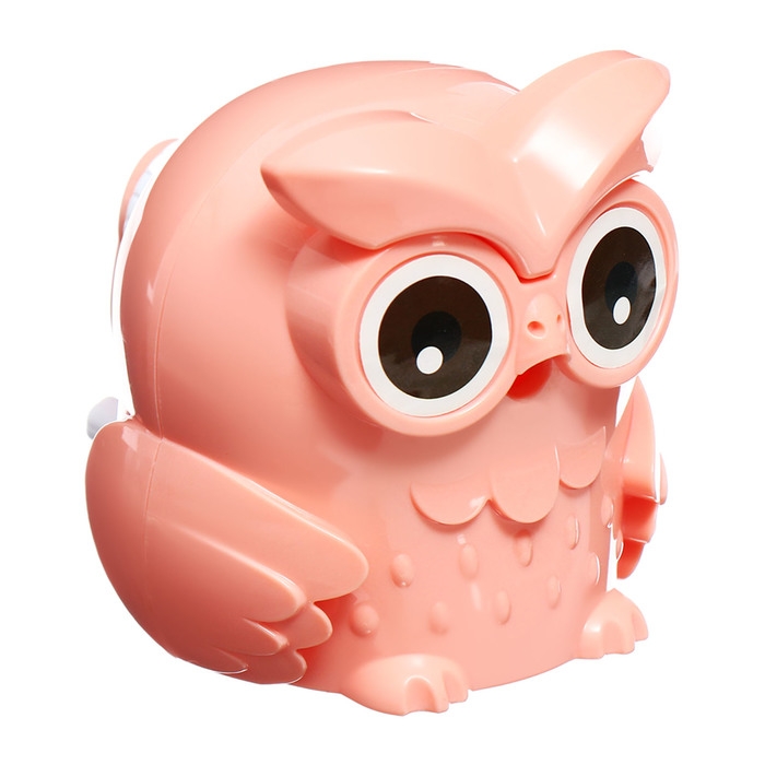 Точилка механическая с контейнером Сова Персиковая Точилка механическая с контейнером Сова Персиковая