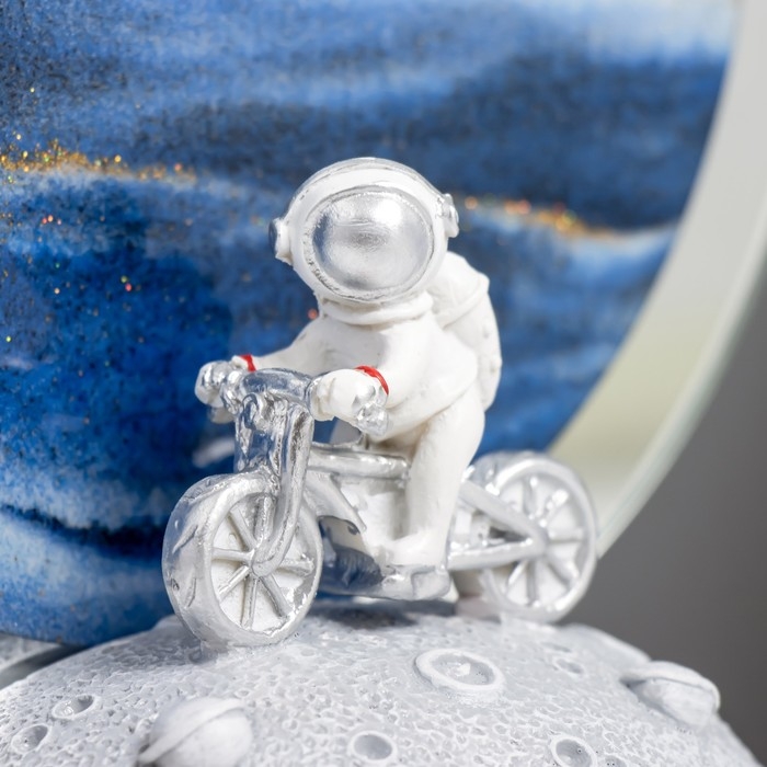 Настольная лампа Настольная лампа "Космические пески" LED 5Вт USB синий 9*15*17см RISALUX