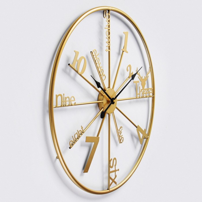 Часы настенные, серия: Лофт, Часы настенные, серия: Лофт, "Стокпорт", плавный ход, d=60 см