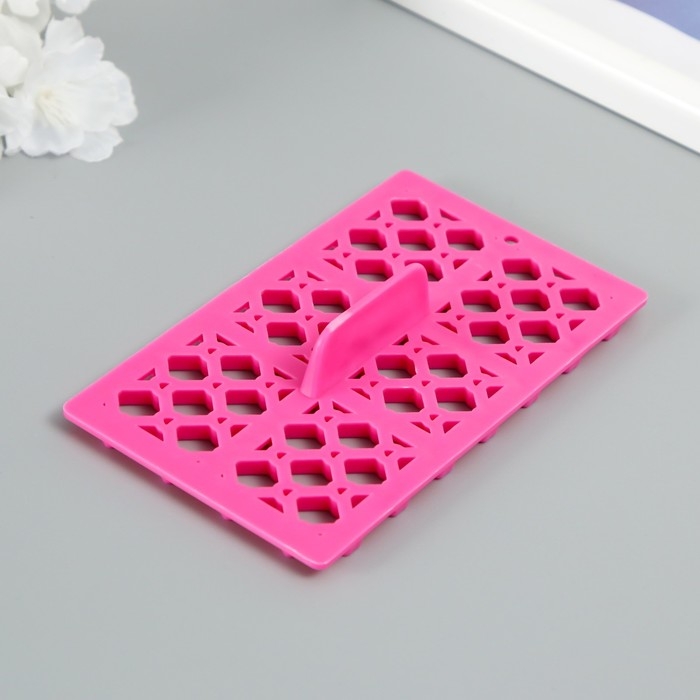 Штамп пластик Штамп пластик "Ромб с сердечком" 12,8х7.5 см