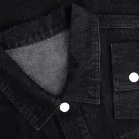 Куртка джинсовая O1, черная, размер XS/S