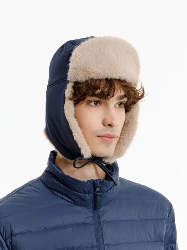 Шапка-ушанка Wasa, темно-синяя Шапка-ушанка Wasa, темно-синяя