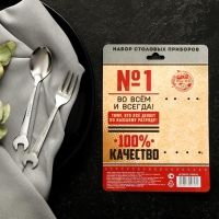 Набор столовых приборов: ложка и вилка &laquo;Мастеру на все руки&raquo;.