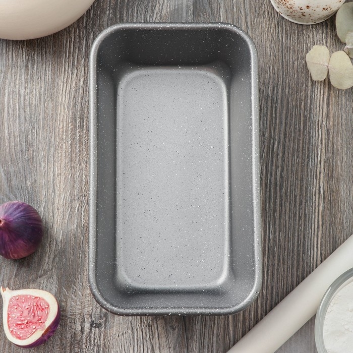 Форма для выпечки Magistro Gourmet Range, 24&times;14&times;7,6 см, толщина 0,6 мм, антипригарное покрытие, цвет серый
