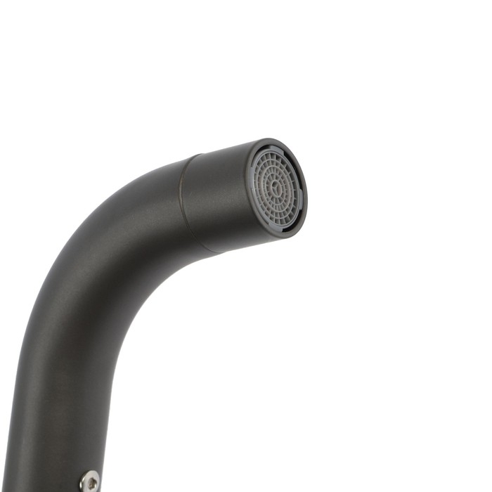 Смеситель для кухни ZEIN Z3703, поворотный излив высотой 20 см, ABS-пластик, графит Смеситель для кухни ZEIN Z3703, поворотный излив высотой 20 см, ABS-пластик, графит