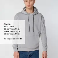 Худи Kirenga 2.0 Heavy ver. 2, серый меланж, размер XS