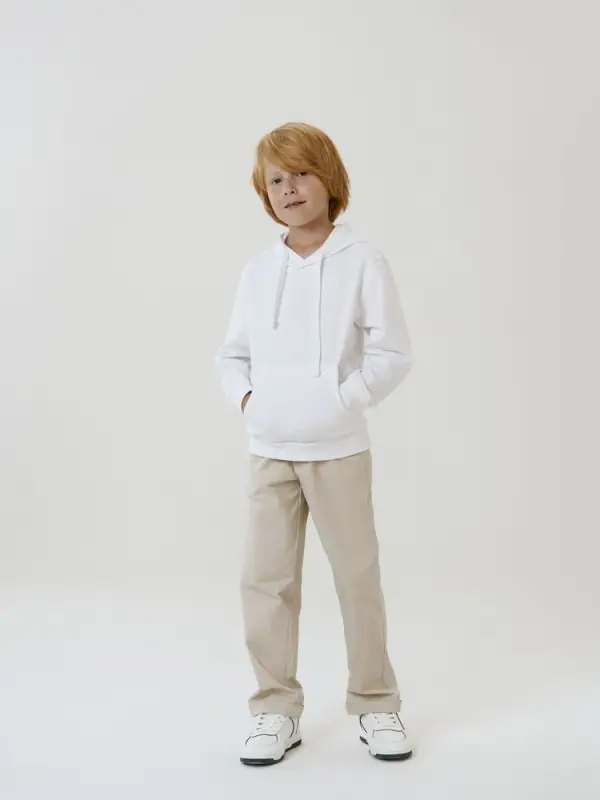 Худи детское Kirenga Kids 2.0, белое, 6 лет