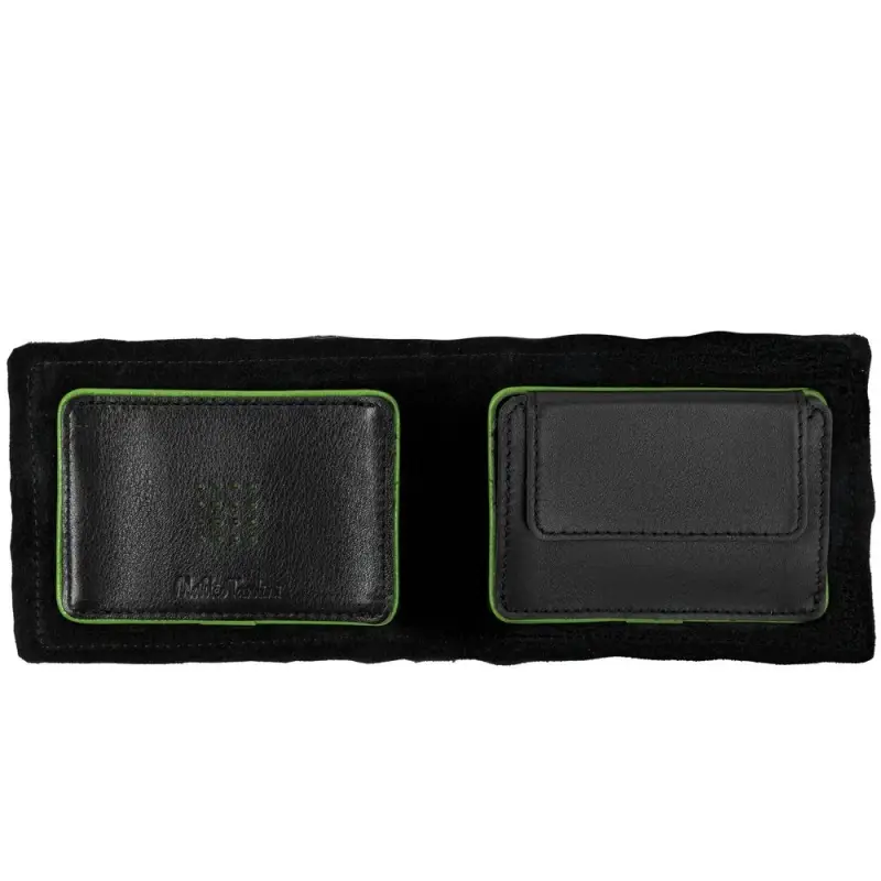 Кошелек Partinico, черный с зеленым Кошелек Partinico, черный с зеленым