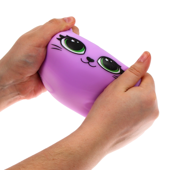 Антистресс сквиш мялка &laquo;Кошечка&raquo;,с пастой, в пакете