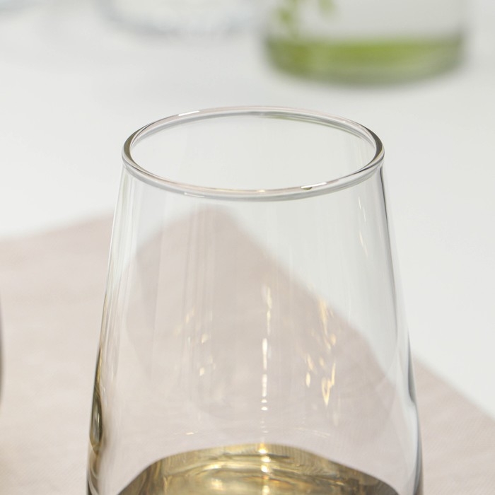 Набор высоких стеклянных стаканов &laquo;Электрическое золото&raquo;, 350 мл, 4 шт