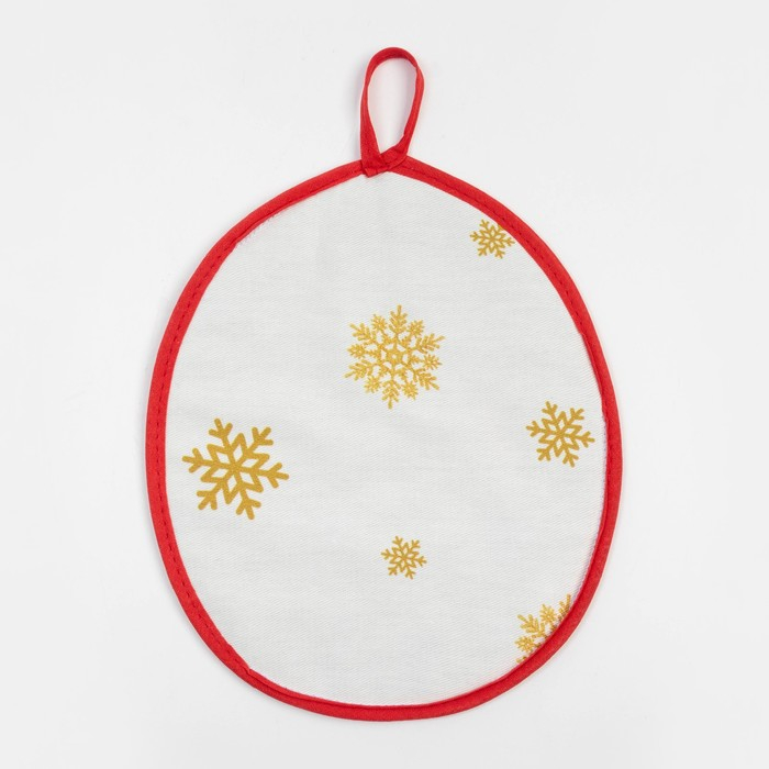 Набор подарочный "Этель" Новогодняя ярмарка, фартук, полотенце, прихватка