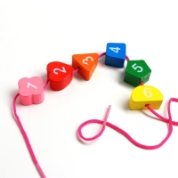 Развивающие часы 3в1 &laquo;Пингвин&raquo; (часы, рамка-вкладыш, шнуровка) 17,5х17,5х3 см