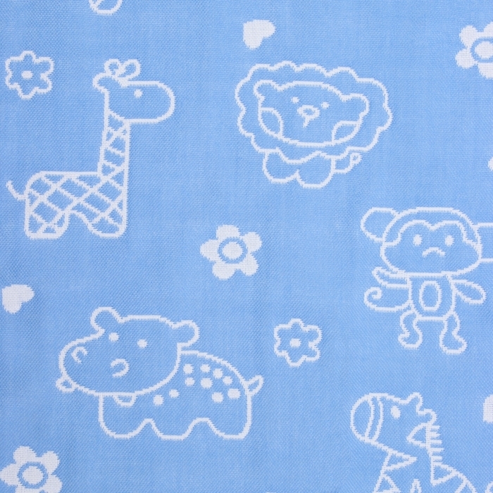 Полотенце LoveLife &laquo;Зверушки&raquo;, цв. голубой, 26*50 см, 100% хлопок,