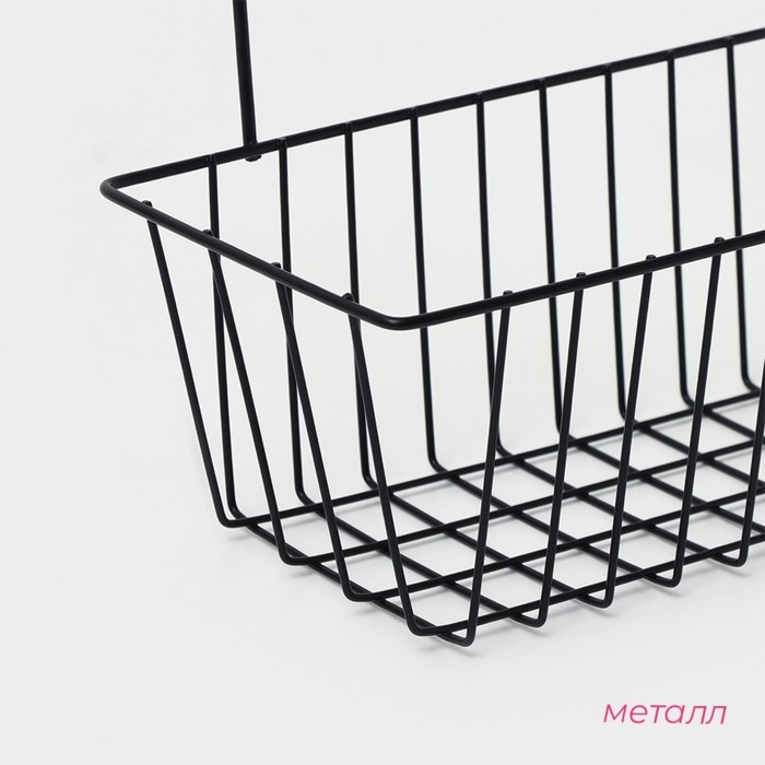 Корзина подвесная Доляна, 28&times;16,5&times;22 см, цвет МИКС