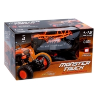 Джип радиоуправляемый &laquo;Краулер&raquo;, 1:18, работает от батареек, цвет оранжевый