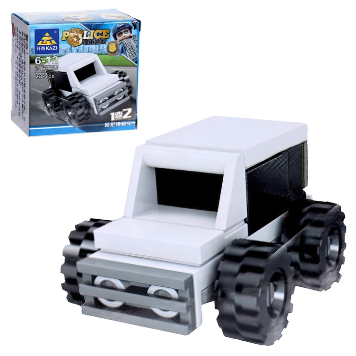 Конструктор блочный &laquo;Полицейский транспорт&raquo;, 10 видов, МИКС
