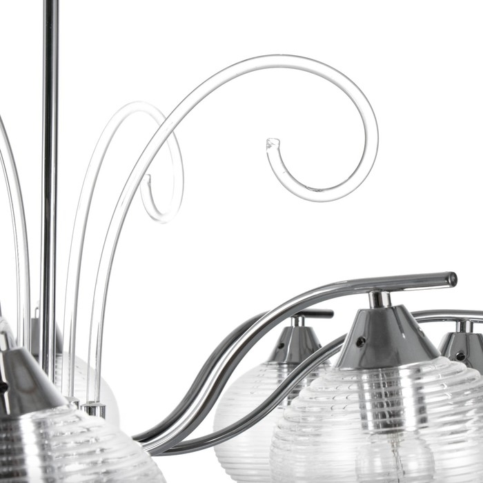 Люстра Люстра "Харми" 8xE27 40Вт серебро 62х62х41 см BayerLux