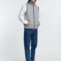 Жилет с капюшоном унисекс Gotland, серый, размер S Жилет с капюшоном унисекс Gotland, серый, размер S