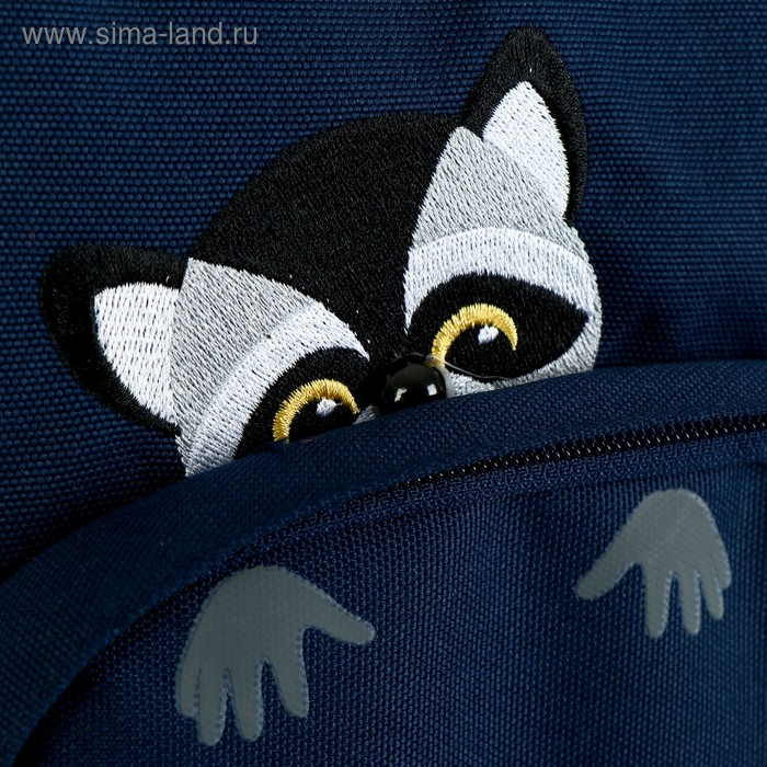 Рюкзак школьный Bruno Visconti, 40 х 30 х 16 см, эргономичная спинка, &laquo;Еноты, сердечки&raquo;