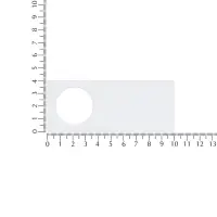 Лейбл из ПВХ с вырубкой &laquo;Круг&raquo;, белый