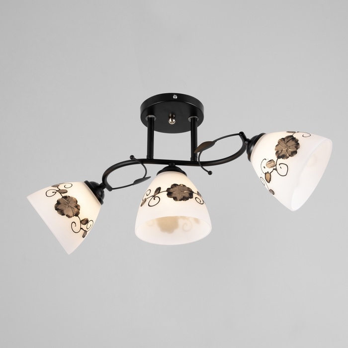 Люстра "Арья" 3хЕ27 40Вт черный 58х26 см