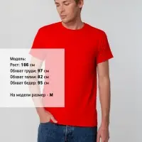 Футболка унисекс T-bolka 140, красная, размер S