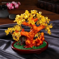 Сувенир бонсай "Янтарное денежное дерево" 252 камня 25х22х11 см Сувенир бонсай "Янтарное денежное дерево" 252 камня 25х22х11 см