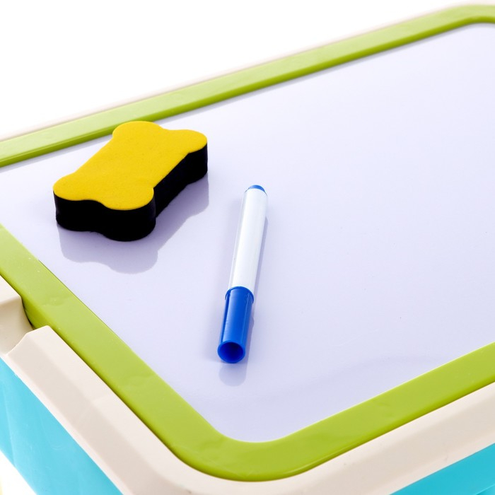 Стол с конструктором и отсеком для хранения, 50 деталей Стол с конструктором и отсеком для хранения, 50 деталей