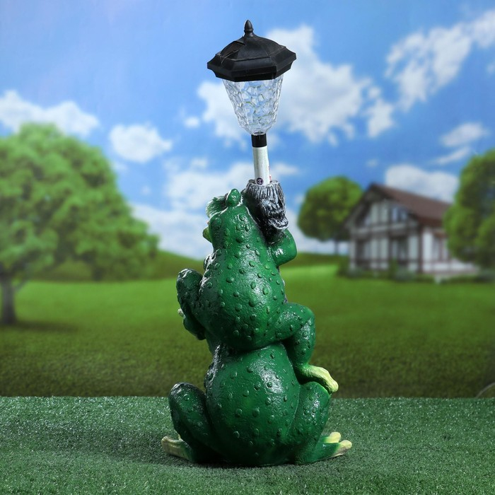 Садовый фонарь Садовый фонарь "Лягушата с фонарем" 50см