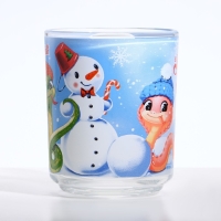 Новый год. Кружка стеклянная «Счастья в Новом году», 200 мл Новый год. Кружка стеклянная «Счастья в Новом году», 200 мл