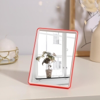 Зеркало настольное, на подставке, зеркальная поверхность 10,5 &times; 15,5 см, цвет МИКС