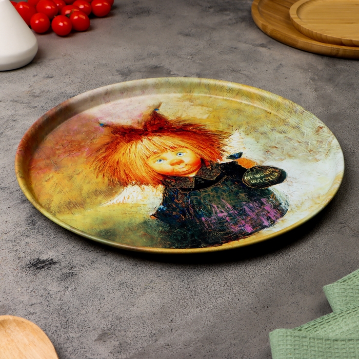 Поднос "Мешочек счастья", 33 х 2 х 0,32 см, металл