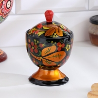 Поставок на ножке, 9×13 см, хохлома Поставок на ножке, 9×13 см, хохлома
