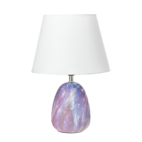 Настольная лампа "Косетт" Е27 40Вт фиолетовый 22,5х22,5х32,5 см RISALUX